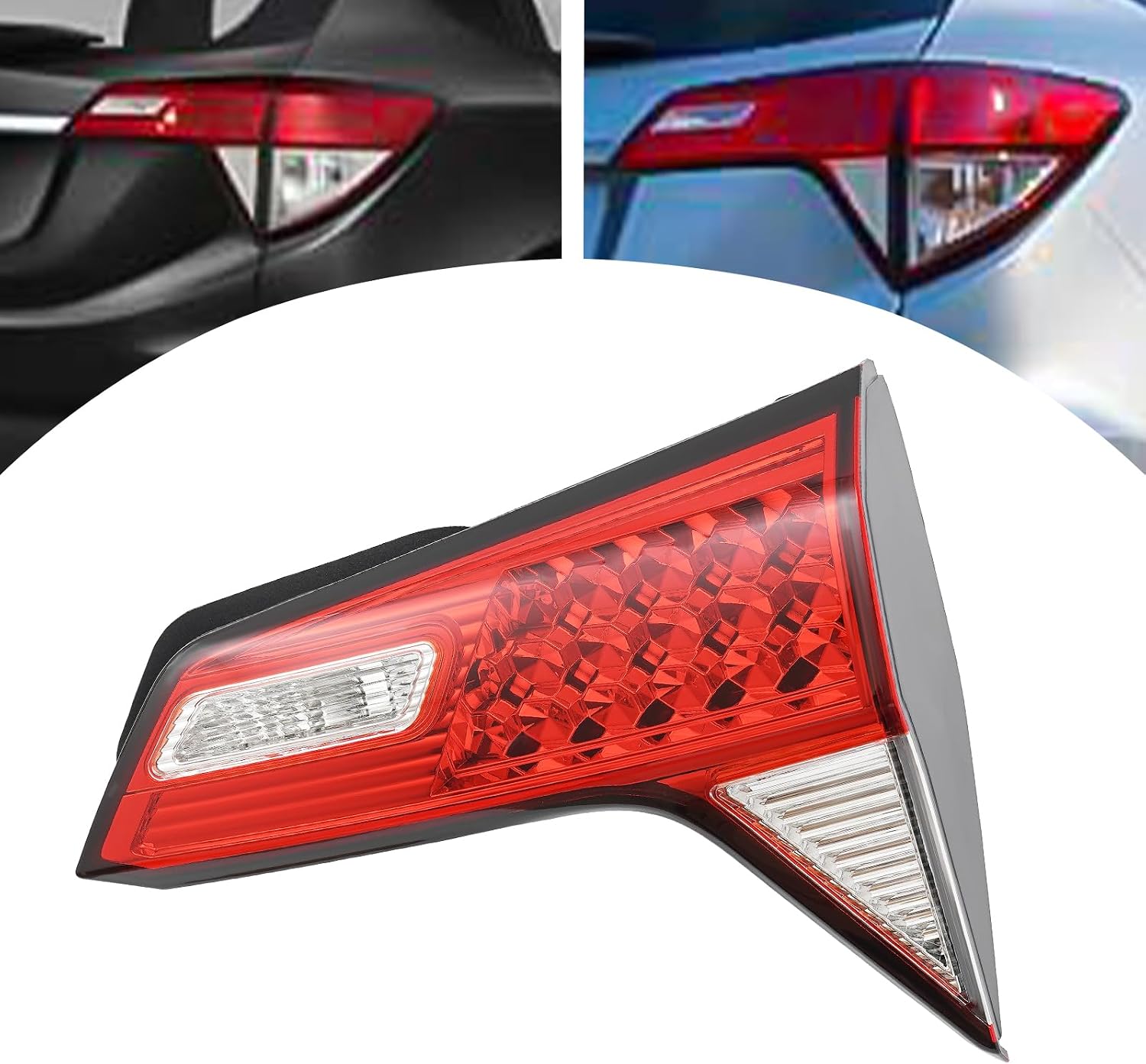 Halogen Inner Tail Light Assembly for 2019-2022 Honda HR-V HRV (Bulb Not Included) Reverse Light Direct Replacement Passenger Side OE/OEM 34150T7AA31