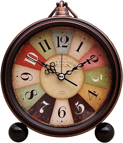 ZXFDM Reloj de escritorio para sala de estar, decoración creativa de escritorio, reloj silencioso, relojes digitales, negro, 5.9 x 5.3in, relojes de
