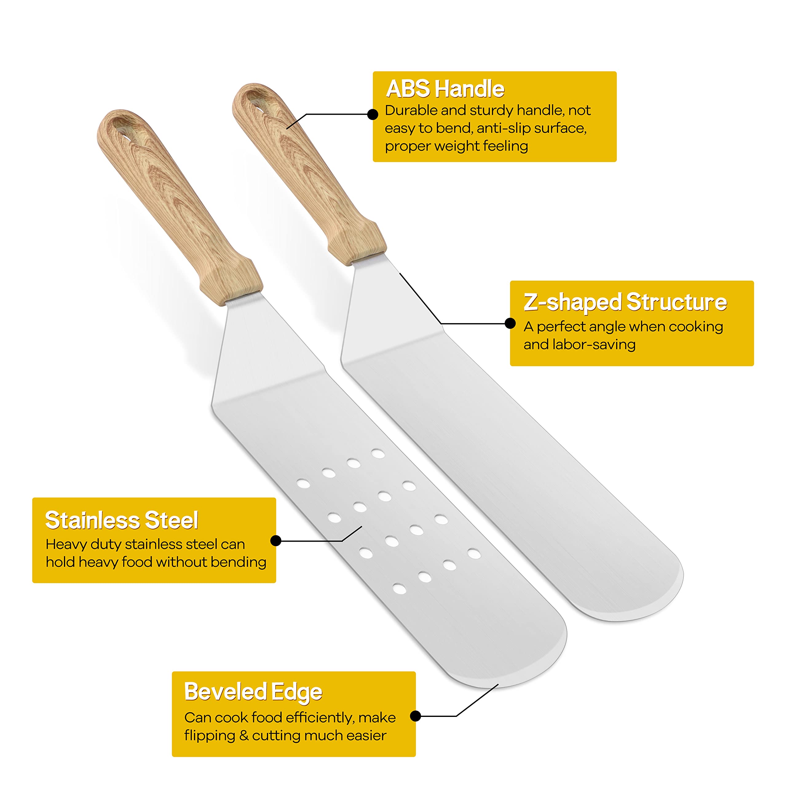 21Pcs Griddle Accessories Kit, Leonyo Stainless Steel Flat Top Grill Accessories, Outdoor BBQ Metal Spatula Tools Set With Melting Dome, Bacon Press, Burger Patty Maker, Meat Tenderizer