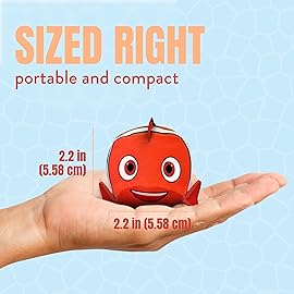 Activ Life Ultimate Skip Ball Set - Toss & Catch Game Set & Water Skip Ball - Clown Fish Pool Float & Kid Pool Toy - Holiday Beach Games for Family Gatherings - Clown Fish, Pack of 2