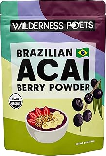 Wilderness Poets, Organic Freeze Dried Acai Powder (16 Ounce - 1 LB)