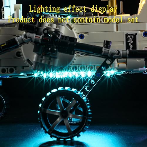 Miniatura 8 de GEAMENT Kit de luces LED compatible con Lego NASA Mars Rover Perseverance - Juego de iluminación para Technic 42158 (juego de modelos no incluidos)