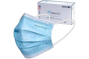 DEMETECH Protective ASTM Level 3 Polypropylene Surgical Masks: USA-Crafted for Superior Safety