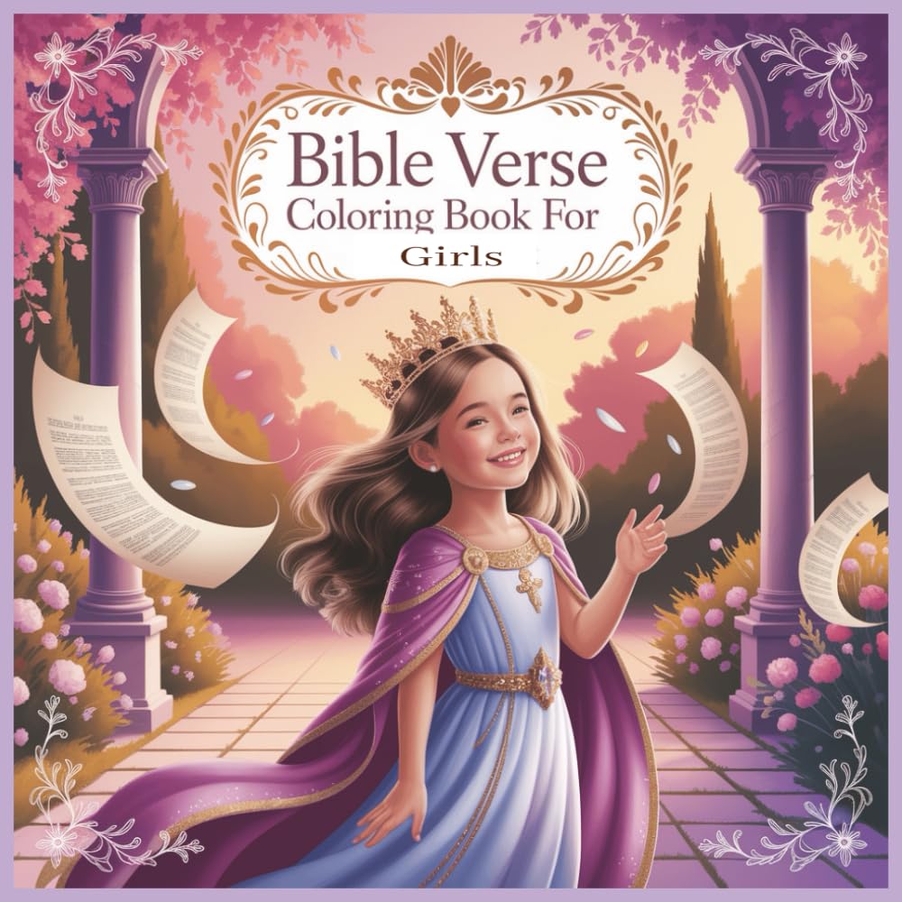 Bible Verse Coloring Book for Girls: Inspiring Scripture Art to Nurture Faith, Joy, and Creativity for Young Hearts