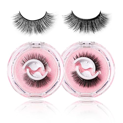 Miniatura 1 de Pestañas autoadhesivas, pestañas autoadhesivas reutilizables, sin pegamento, pestañas postizas de aspecto natural, pestañas autoadhesivas para