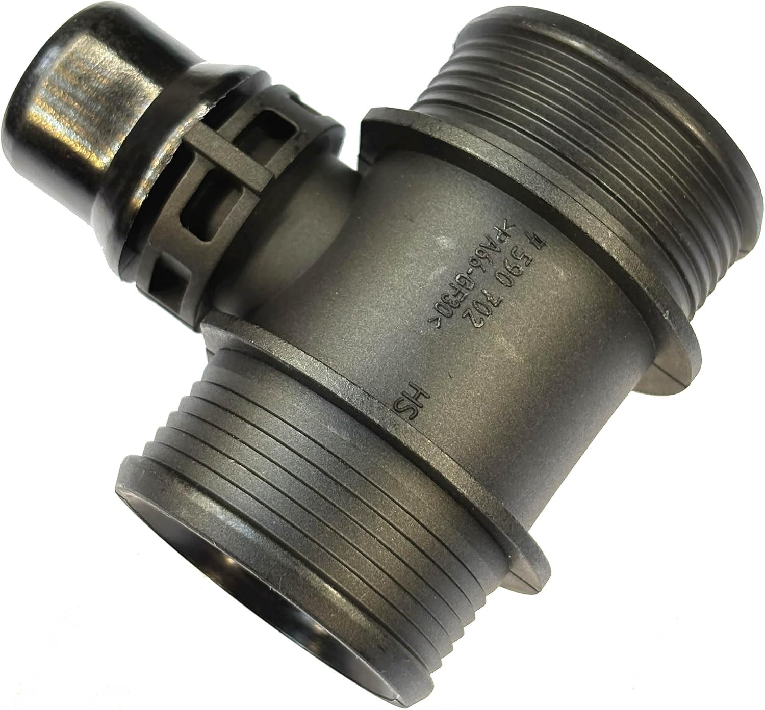 7590702, Engine Coolant Pipe T-Joint Connector for BMW, X1, X3, X5, 3 Series, 5 Series, 7 Series, Heater Core Cooling System Part, Radiator Hose Repair Kit, 3-Way Joint, (N46/N52 Engines)