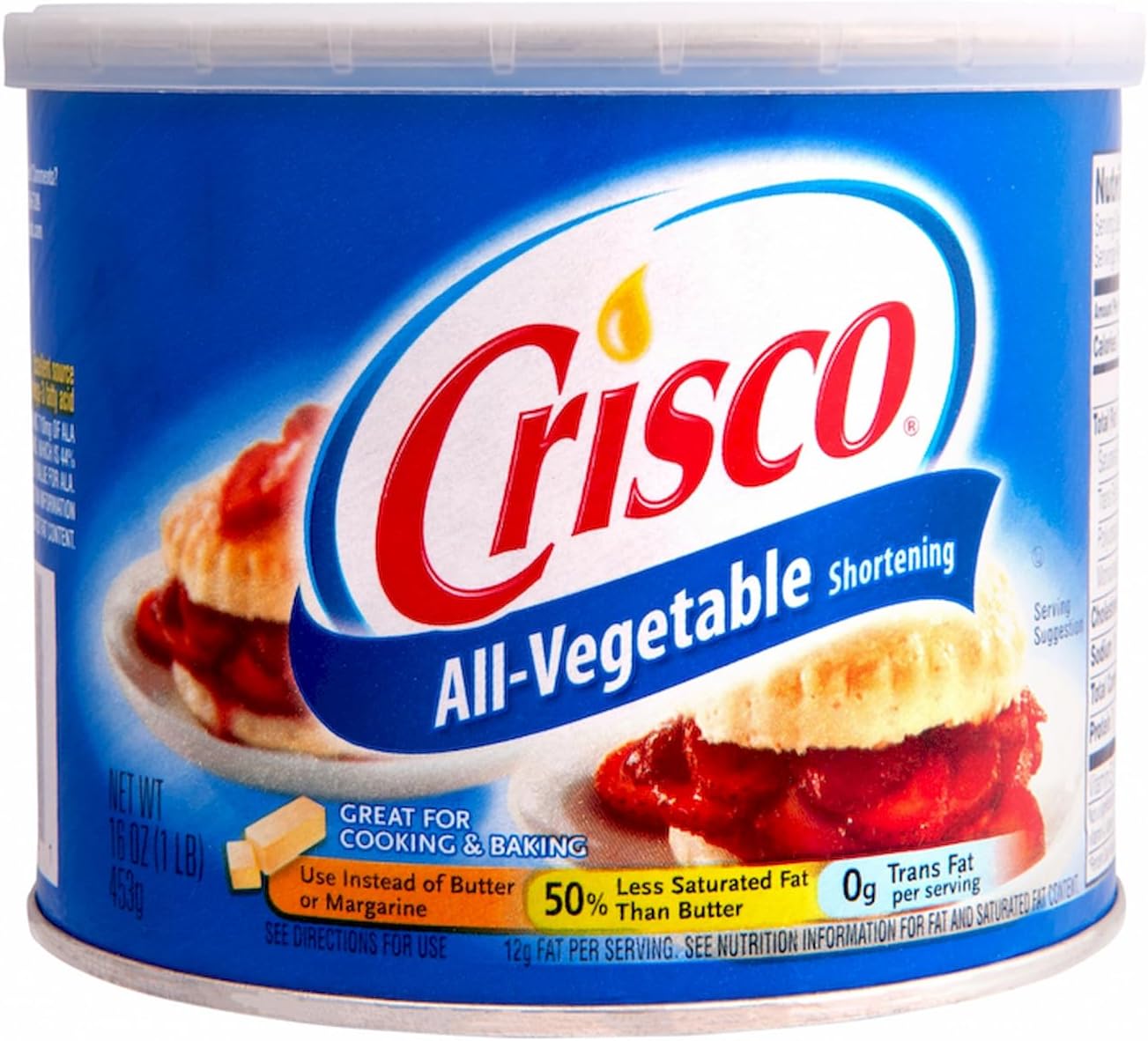 Crisco All-Vegetable Shortening, 16 Ounce
