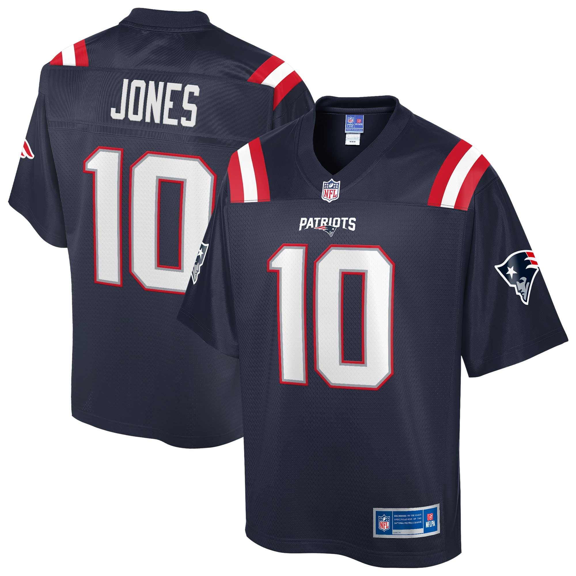 NFL PRO LINEMen's Mac Jones Navy New England Patriots Replica Jersey