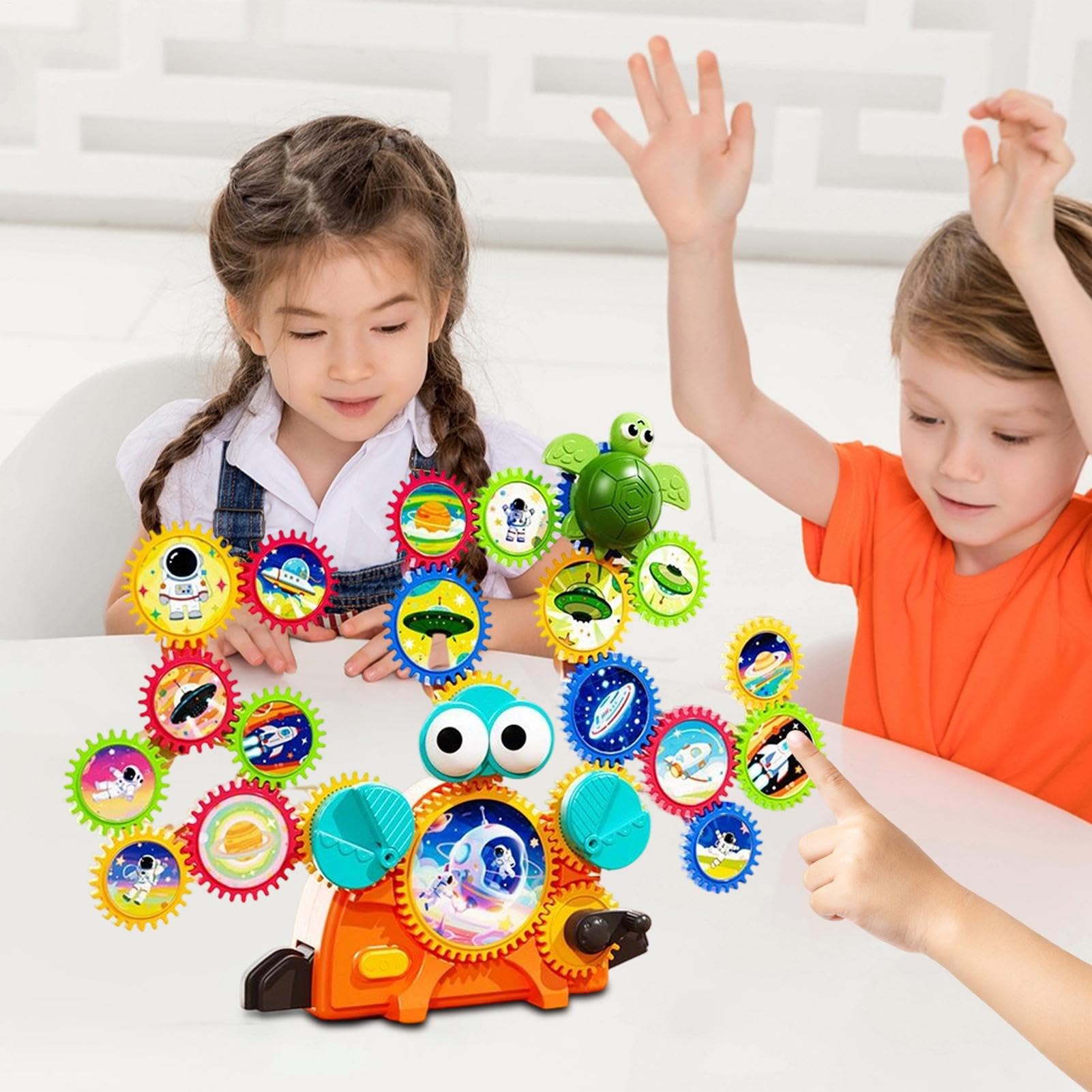 Generico Giocattolo Educativo da Costruzione con Ingranaggi Educativo | Giochi Da Costruzione Per Bambini In Età Prescolare Per Ragazzi E Ragazze Feste Di Compleanno Casa Scuola Infanzia Scuola