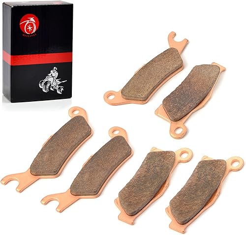 Miniatura 5 de Kit de pastillas de freno sinterizadas delanteras y traseras compatibles con Can Am Outlander 450 500 570 650 800 850 1000 todos los modelos