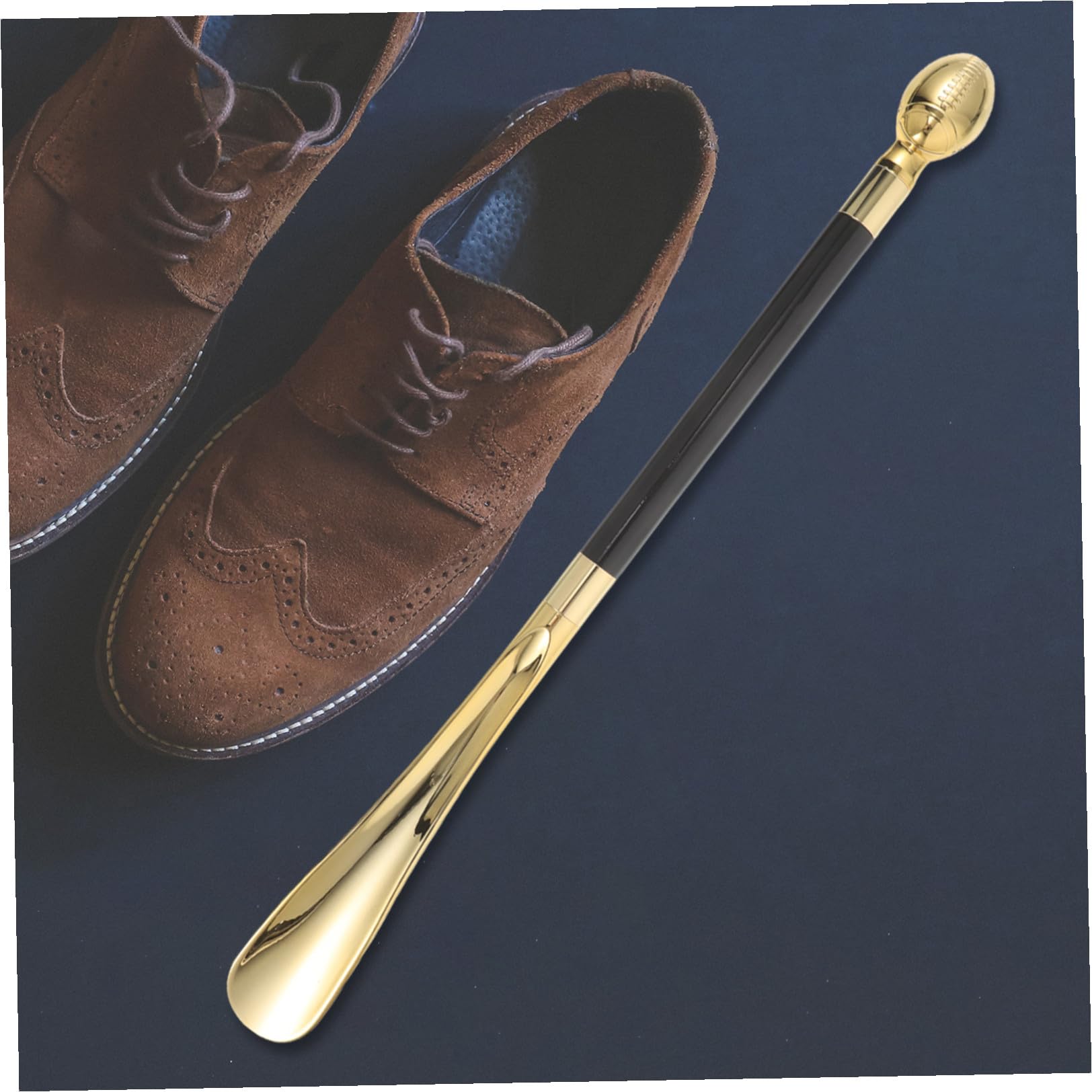 Beaupretty Calzador de Fútbol Americano de Mango Calzador de Plástico Compacto para Viajes Ayuda para Vestirse de Zapatos Hoteles Hogares y Embarazos