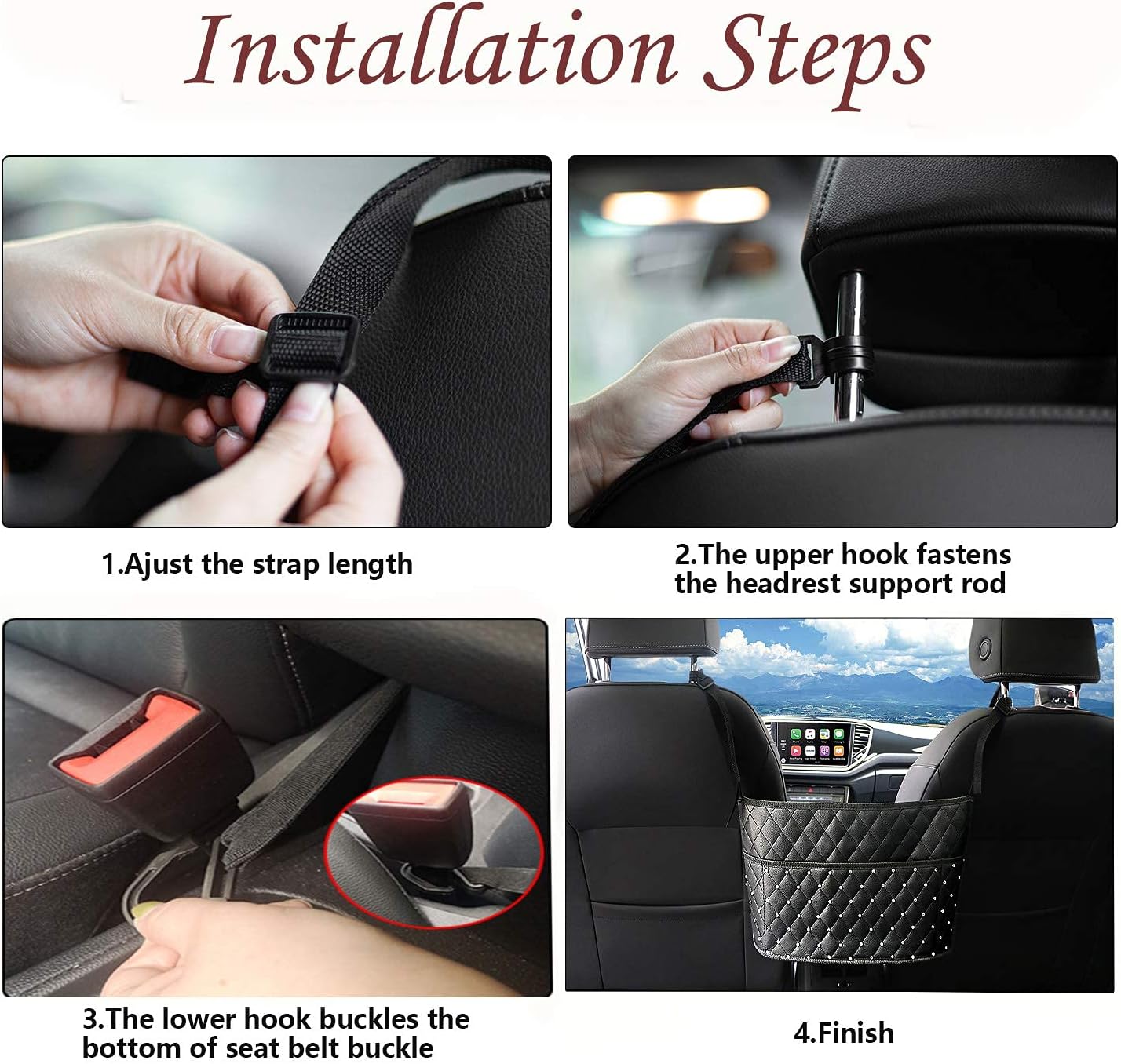 ShauBaby Handbag Capacity Organizers Headrest Photo