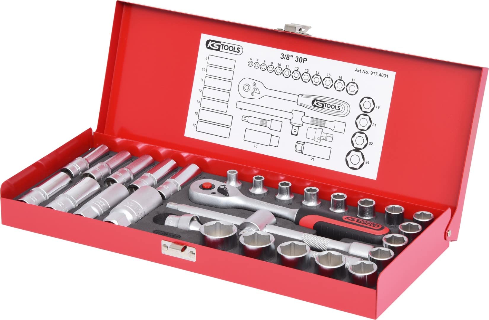 KS Tools 917.1219, Sokkel, 1/2, Metrisk U-nyckel • Pris