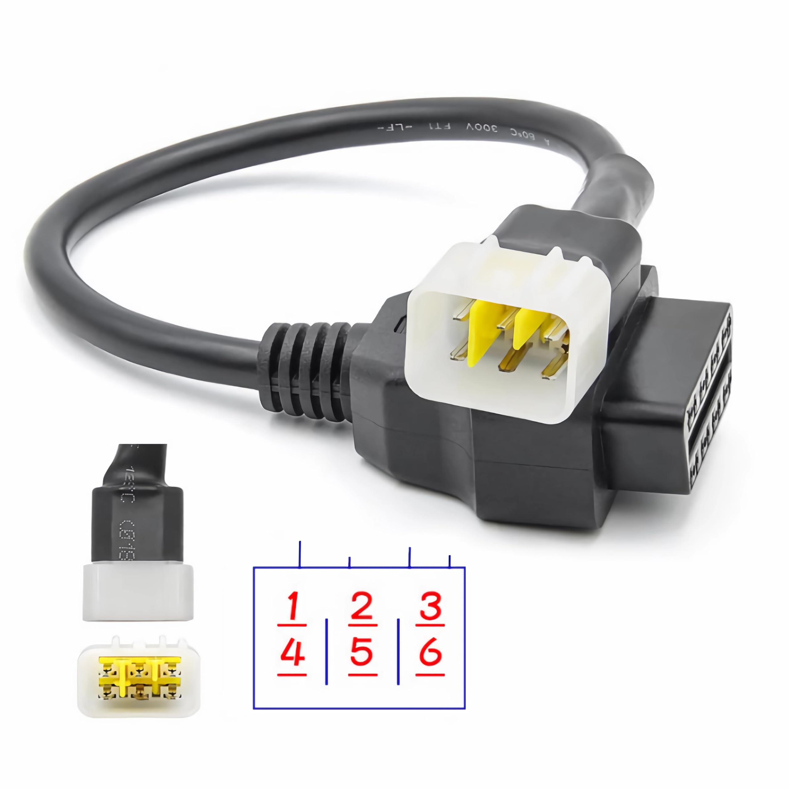 Adattatore OBD2 Per Moto Da 16 A 6 Pin - Compatibile Con Honda, Yamaha E Altre Moto - Foto 2