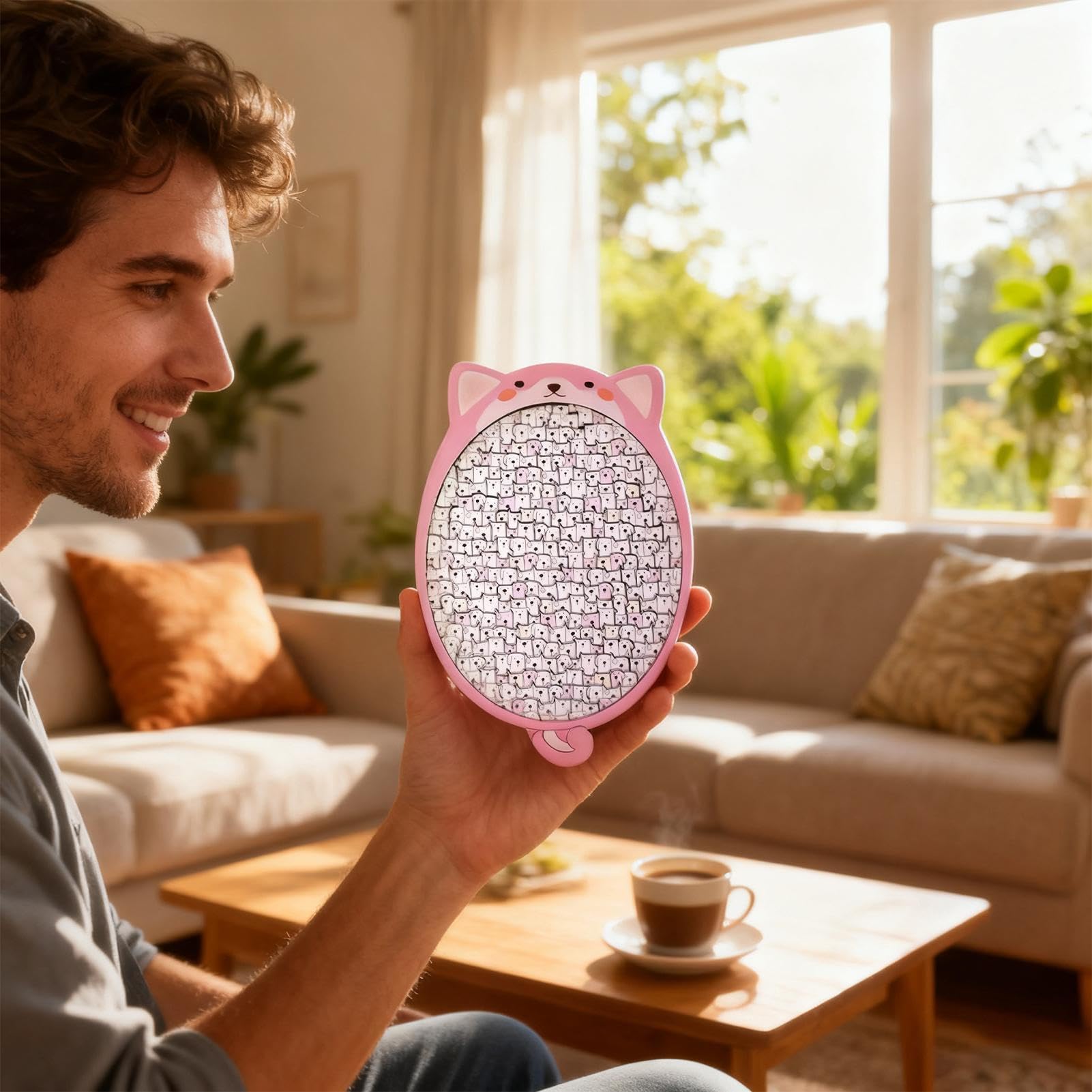 Puzzle Giocattoli Educativi Divertenti In Legno | Puzzle Artistico Di Cucciolo E Giochi Divertenti Per Casa Ufficio Lavoro Scuola Decorazione Domestica Rilassamento Fidanzata