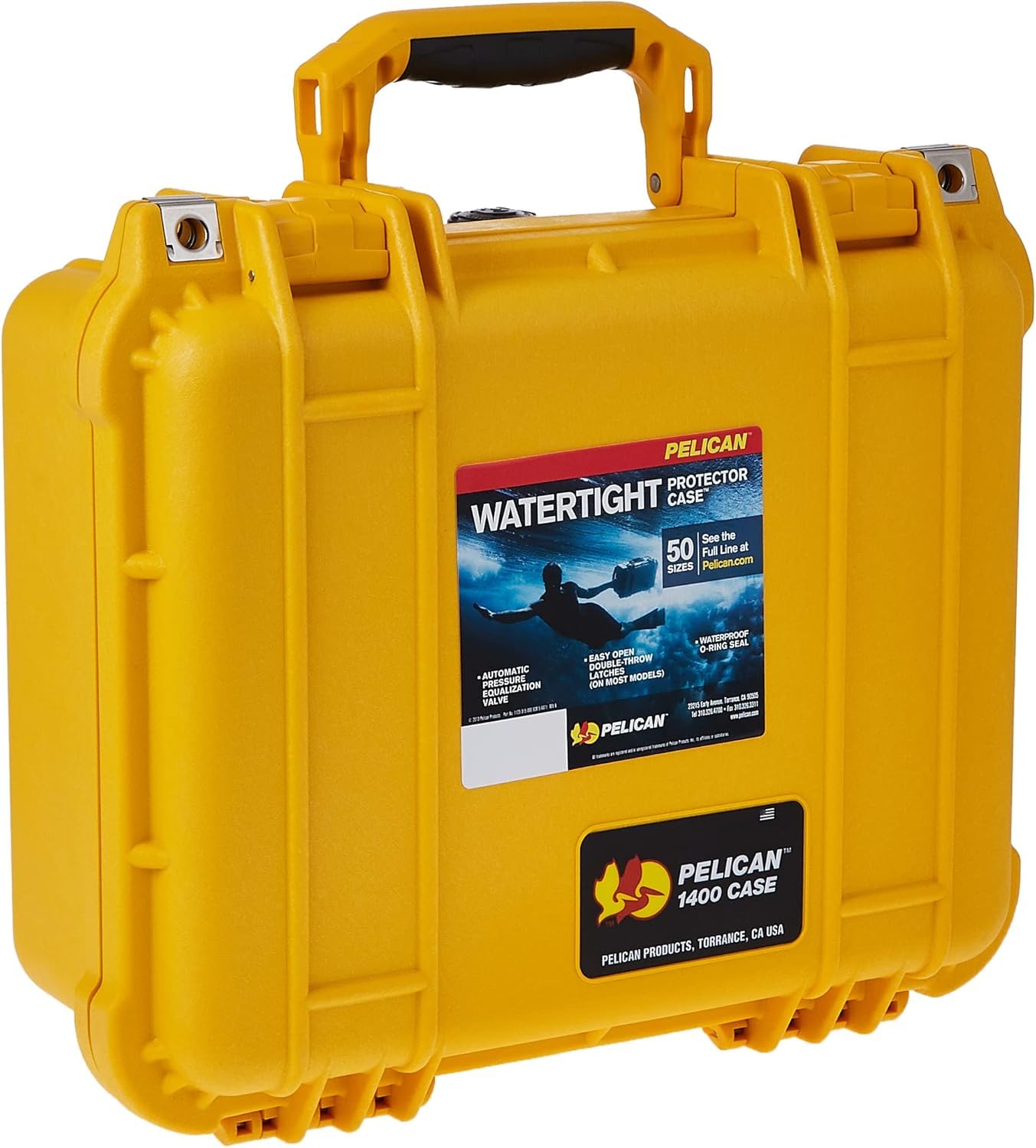 Amazon.com: Pelican 1400 Case No Foam (Yellow) (1400-001-240