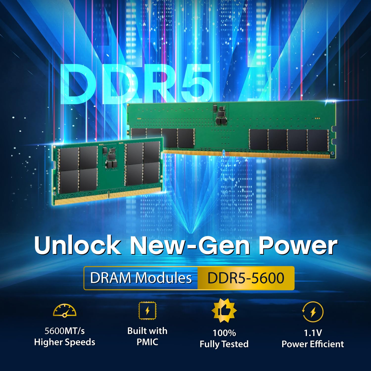 Transcend 16Go JM DDR5 5600 U-DIMM 1Rx8 : Amazon.ca: Electronics