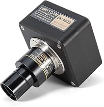 Swiftcam 16 Megapixel Camera for Microscopes, with Reduction Lens, Calibration Kit, Eyetube Adapters, and USB 3.0 Cable, Compatible with Windows/Mac/Linux
