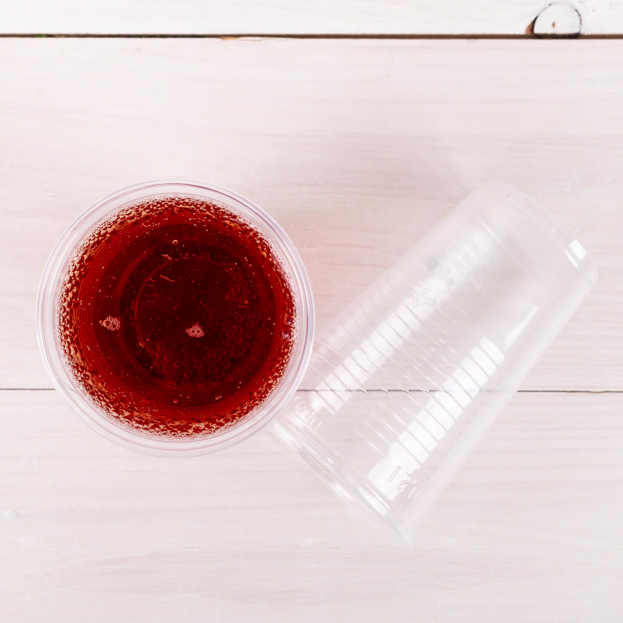 HEKU 50 vasos desechables transparentes de 0,2 l, de polipropileno, ideales para fiestas y eventos