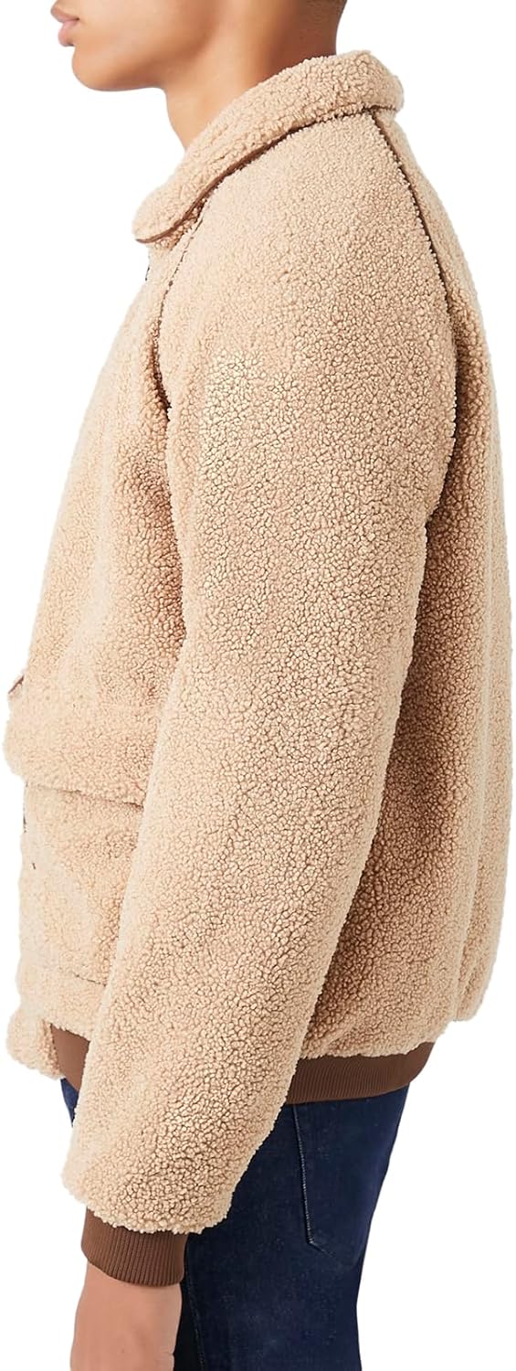 Forever 21 mens Faux Shearling Zip-up Jacket - Image 2