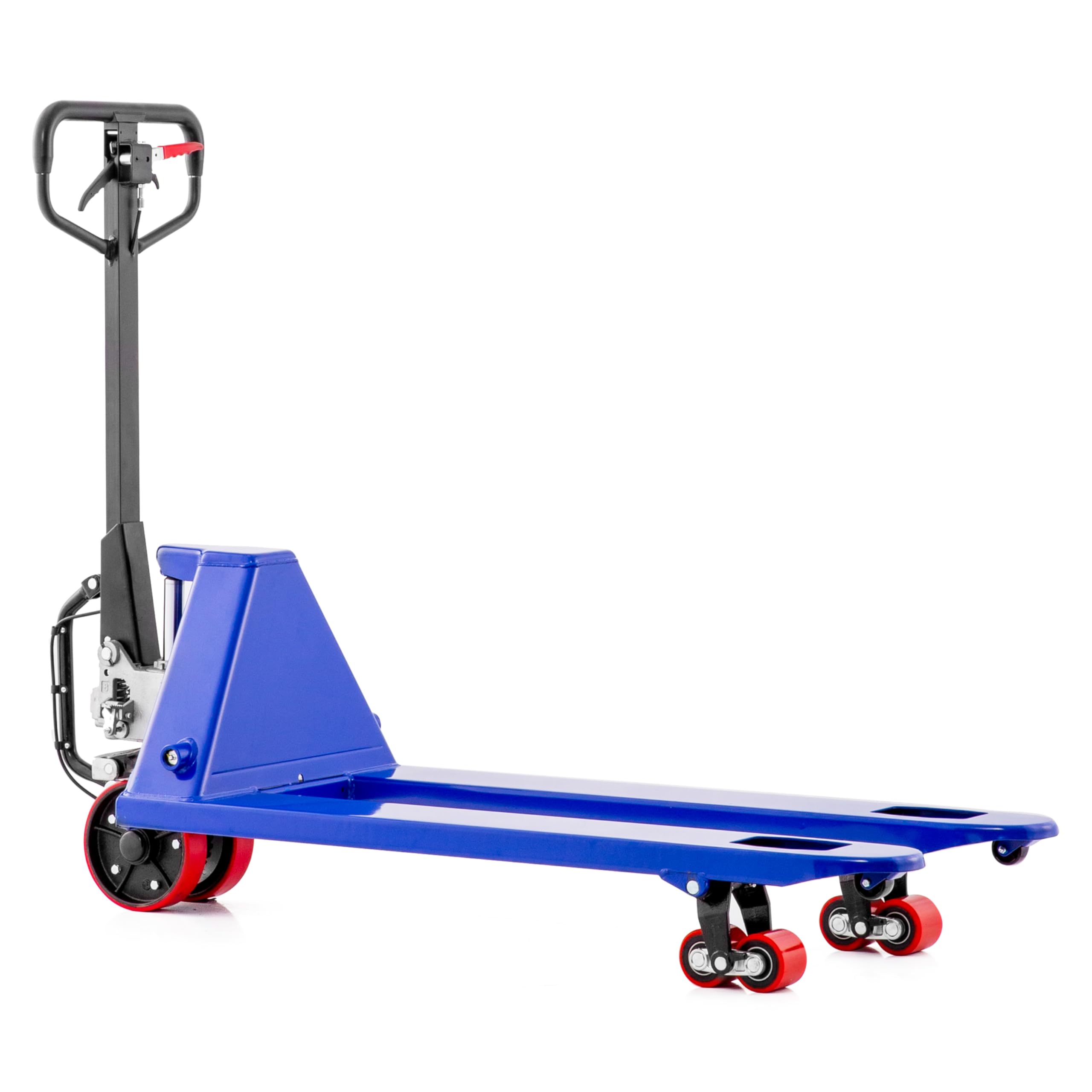 Pallit Hubwagen START mit Anfahrhilfe | 2500 kg Tragkraft | 1150 mm Gabellänge | PU Rollen | Palettenwagen Gabelhubwagen