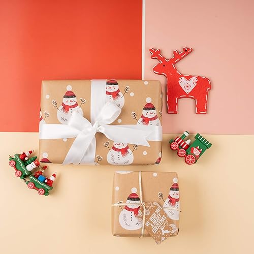 Miniatura 2 de RUSPEPA - Rollo de papel de estraza para envolver regalos, diseño de cumpleaños ideal para cumpleaños, fiesta, baby shower 24 pulgadas x 100 pies