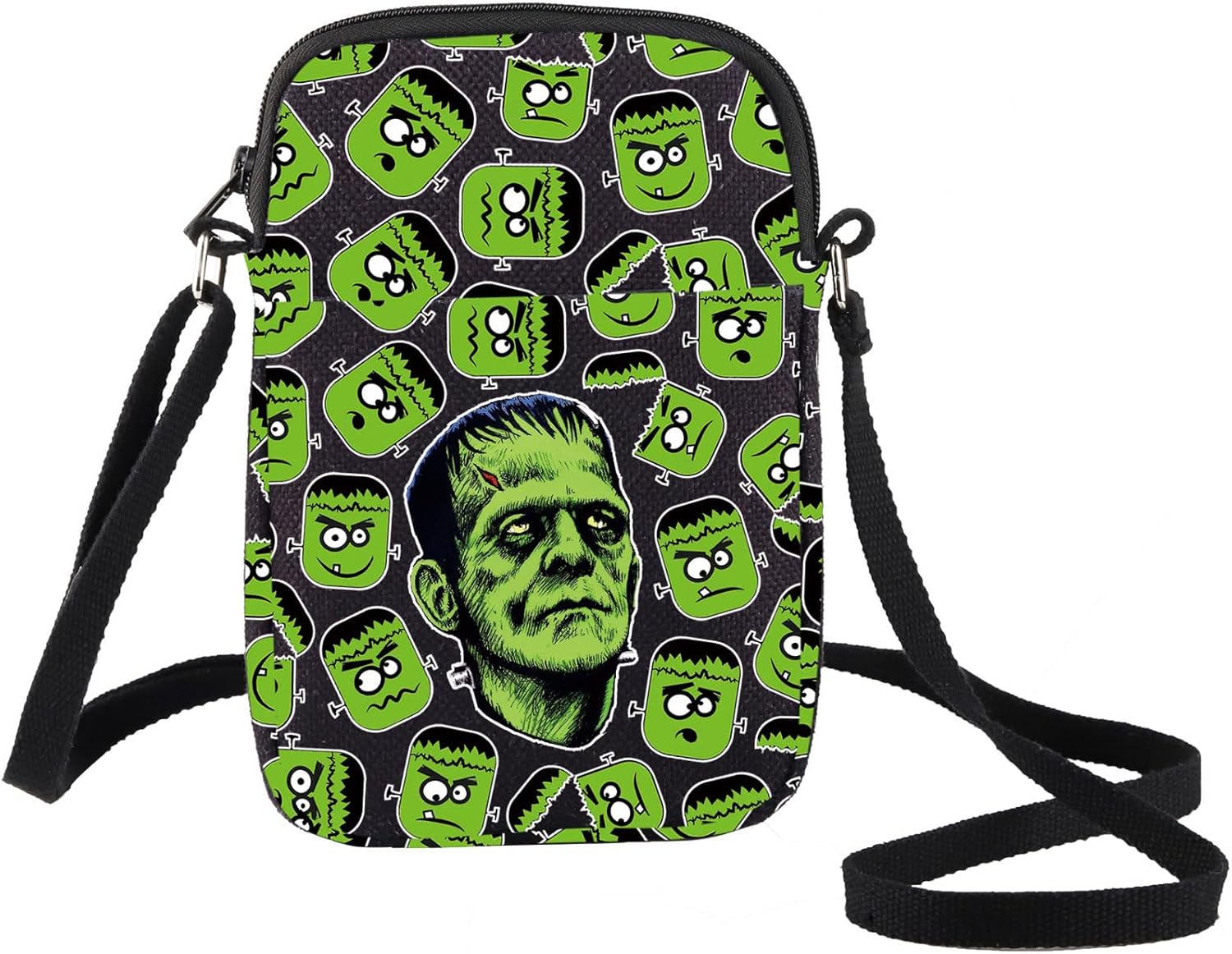 BWWKTOP Horror Monster Crossbody Bag Monster Fans Gift Green Freak Shoulder Bag Horror MovieMerch