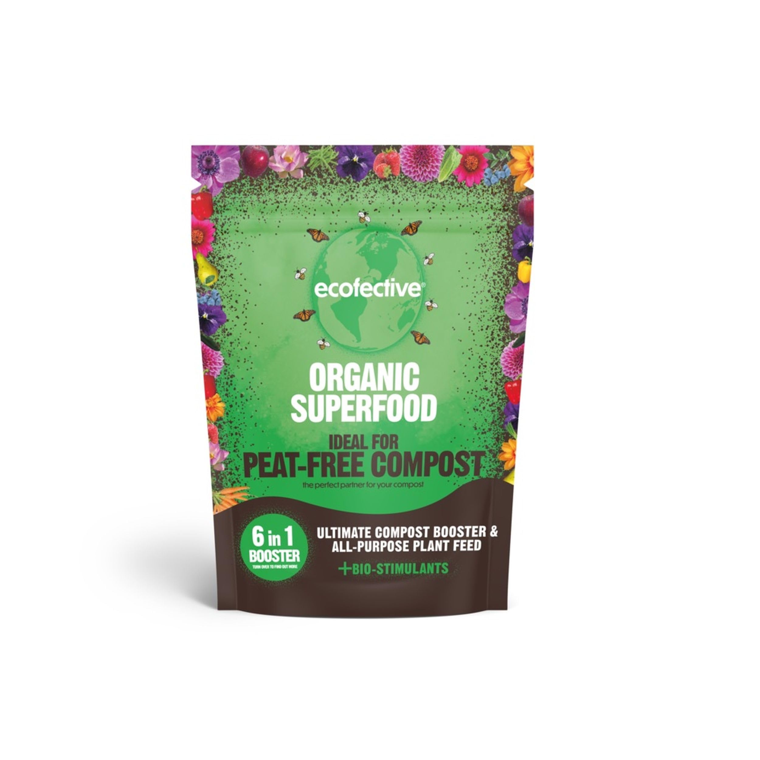 Ecofective Organic Super Food Booster for Peat-Free Compost, 800G Powder