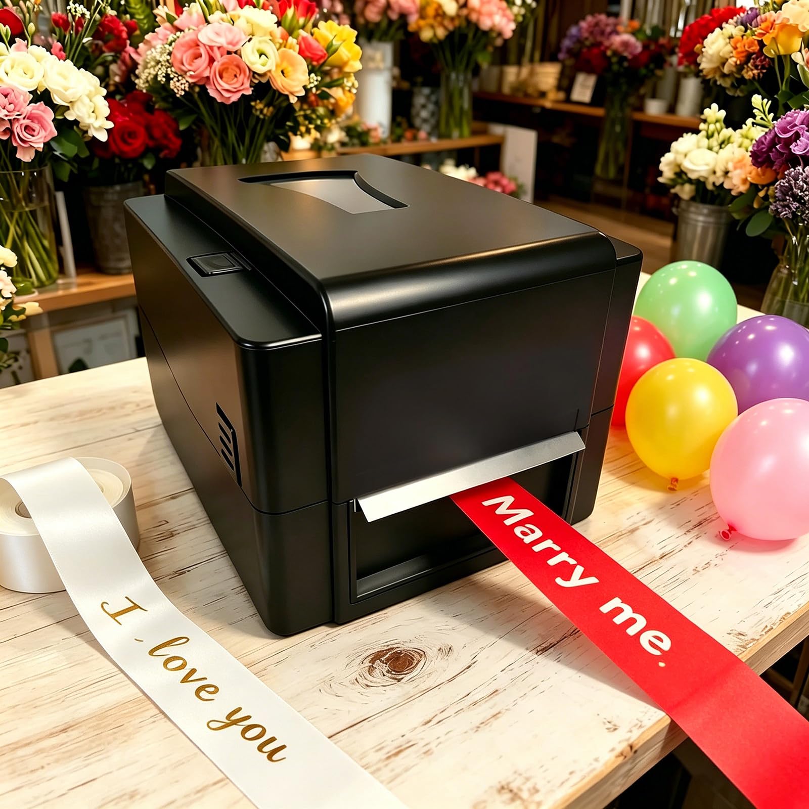 Thermal Label & Ribbon Printer 300 DPI for Craft & Decoration