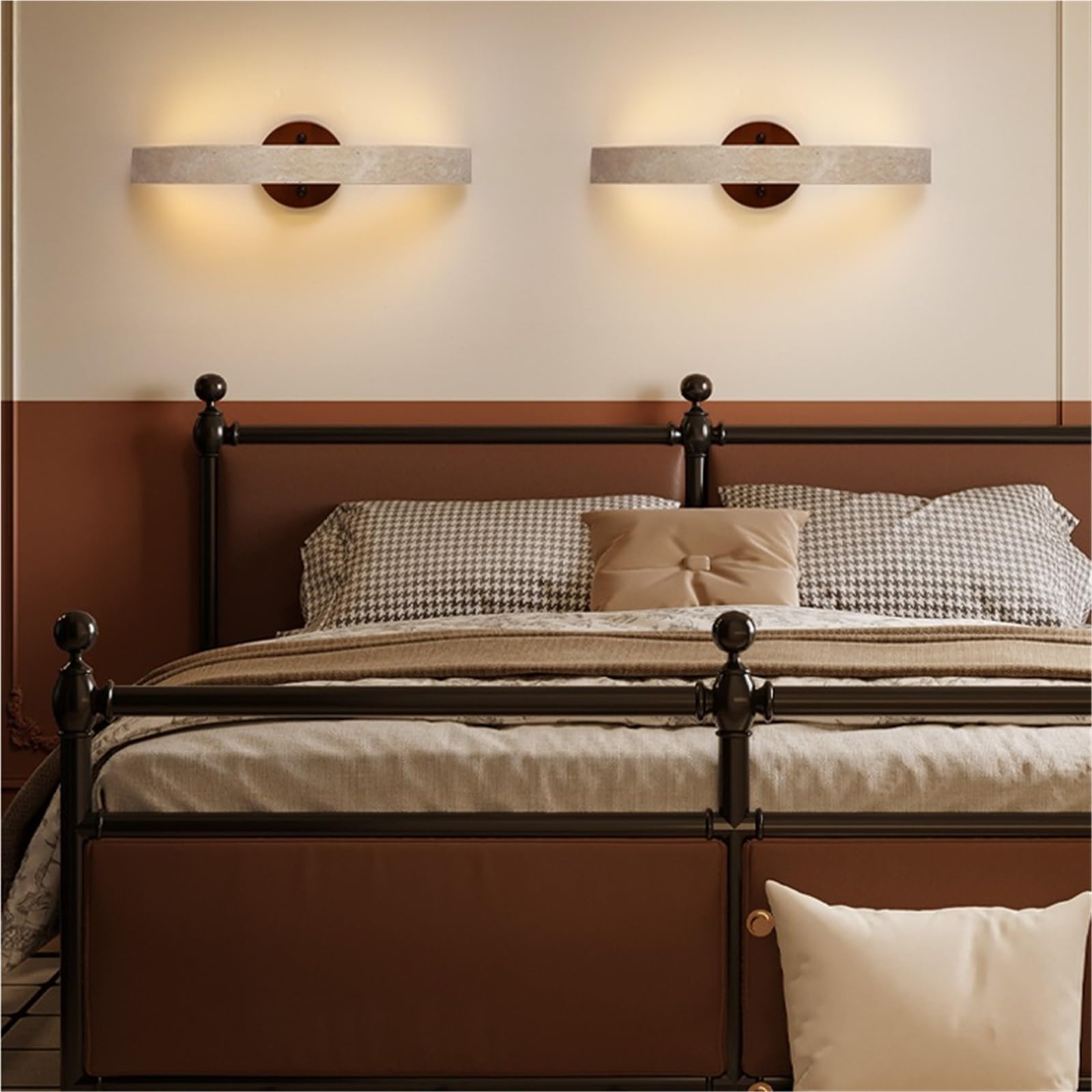 Applique da parete per soggiorno, lampada creativa per corridoio con paralume in pietra per decorazione corridoio - Accessorio unico per la casa