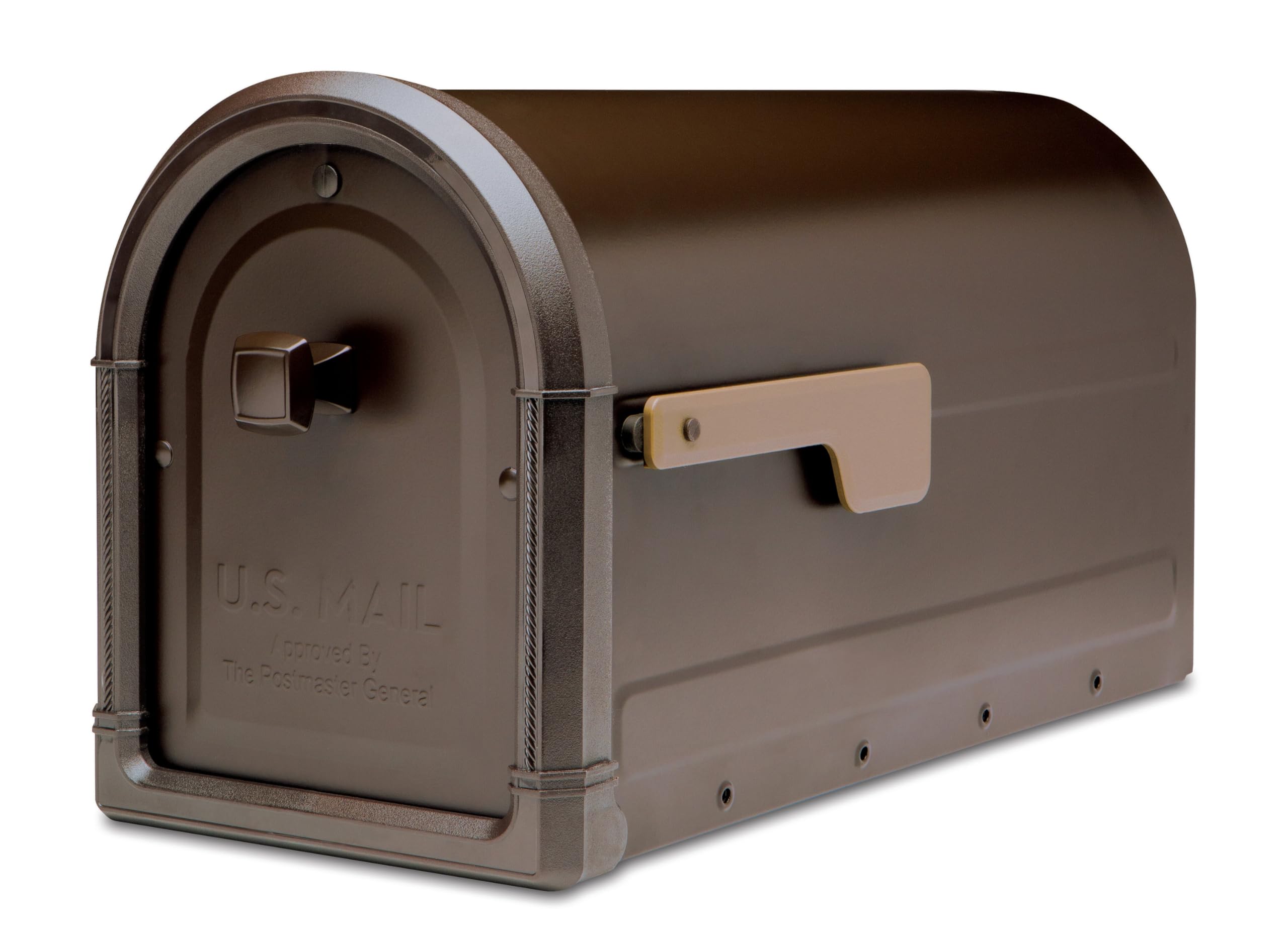 Photo 1 of Architectural Mailboxes Roxbury Post Mount Mailbox, Rubbed Bronze, Large