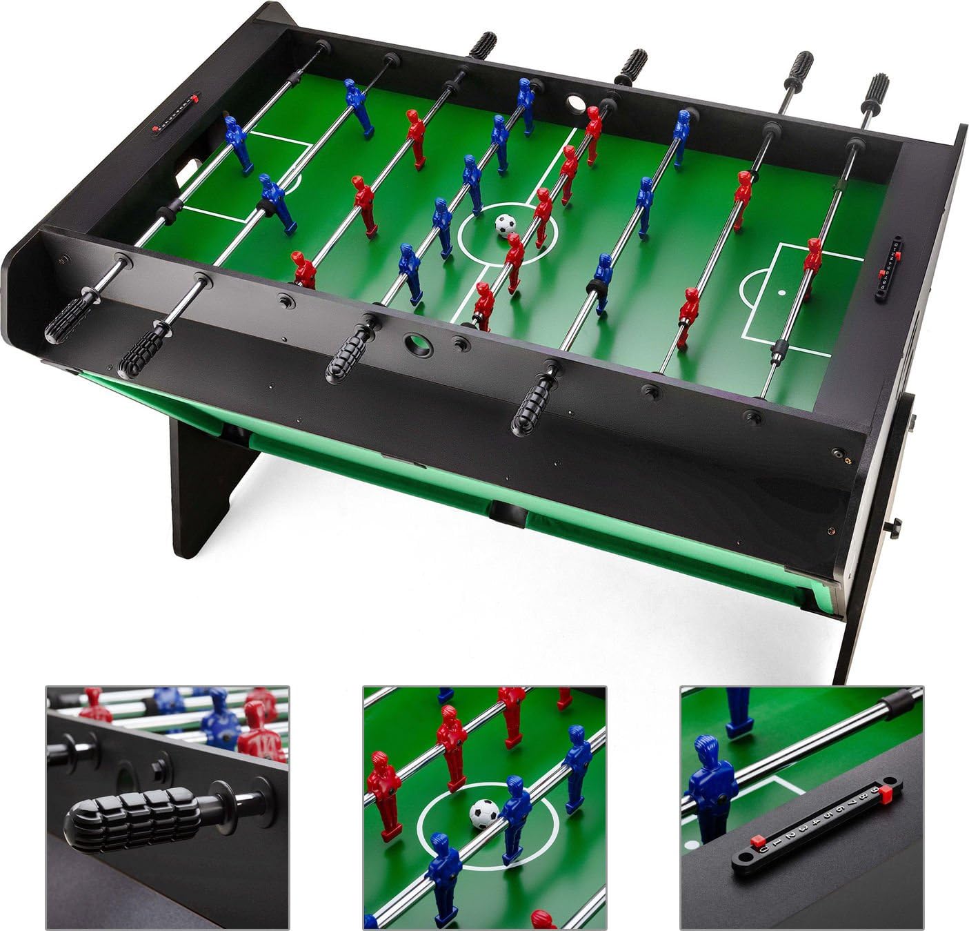 3in1 Spieltisch Kickertisch Tischbillard Airhockey 121x84x85 cm für Kinder und Erwachsene