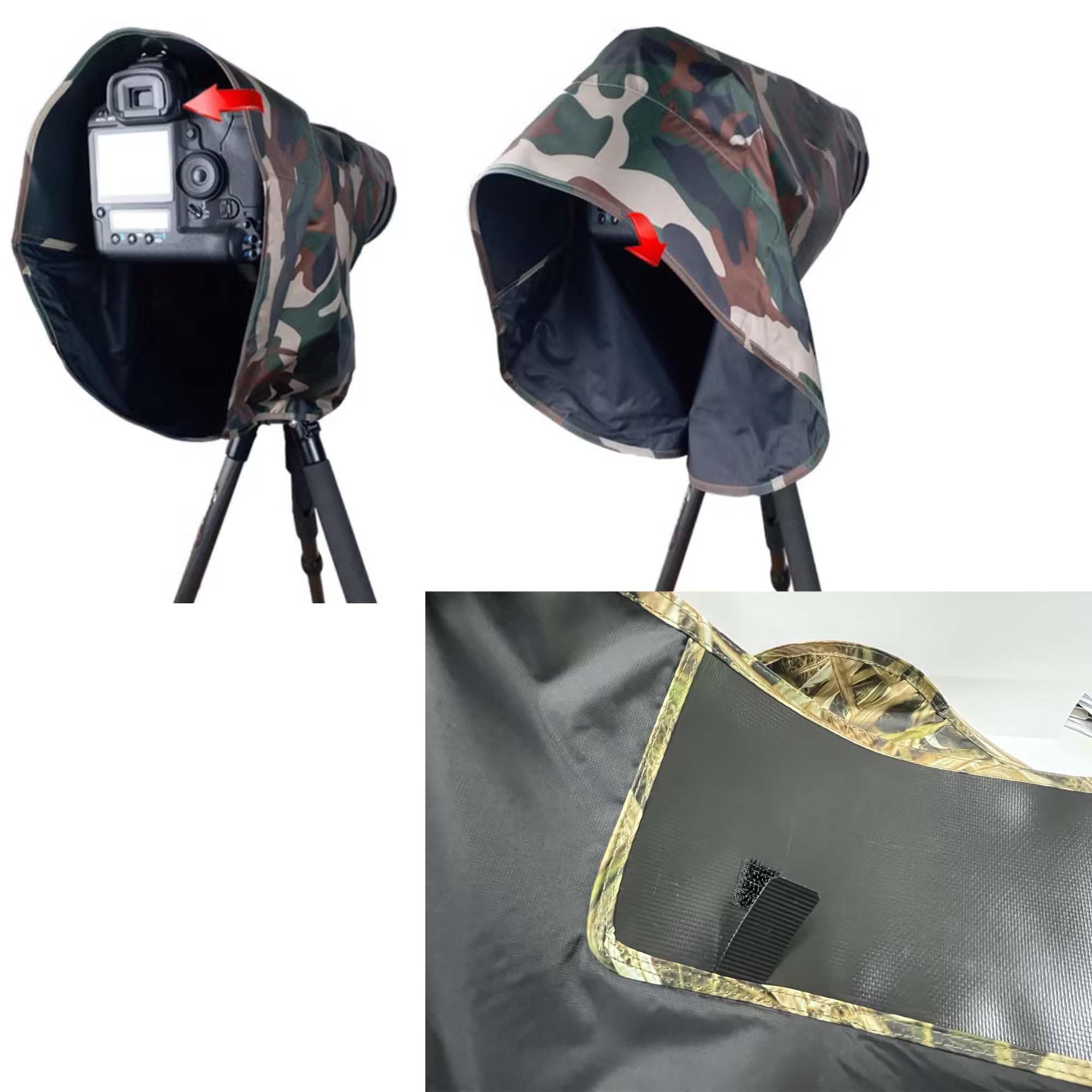 Amazon | ZZQ&CCF 望遠レンズレインコート 防水 防日焼け 紫外線防止