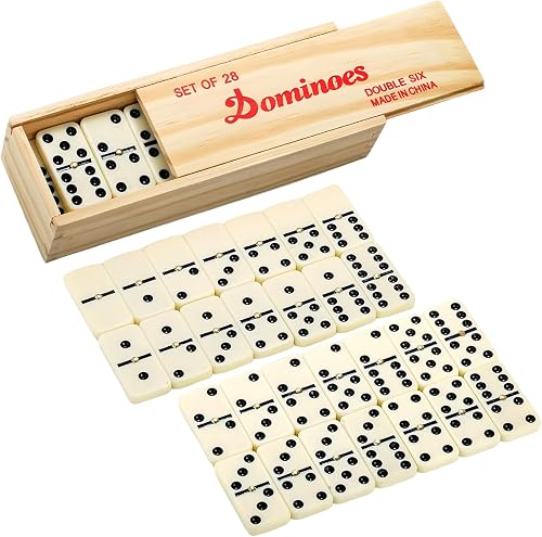 Jeu de Domino Classique en Bois COSORO