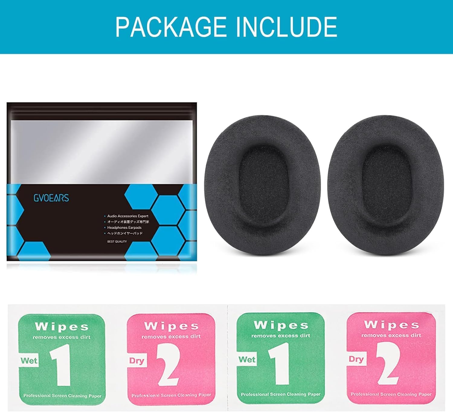 Replacement for Sony MDR 7506 Earpad Cushions, Noise Isolation Over Ear Headphone Pads for Sony MDR-7506 V6 V7 CD900ST, Soft Velour and Memory Foam (Black) - Image 8