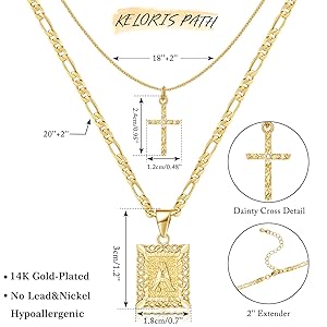 アクセサリー Order CROSS necklace Amazon.com: Eseres Gold Cross Necklace for Men Zircon Mens