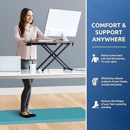 Miniatura 67 de KitchenClouds - Tapete antifatiga acolchado para cocina, impermeable, antideslizante, cómodo, para escritorio de pie, fregadero y oficina, 17.3 x 39