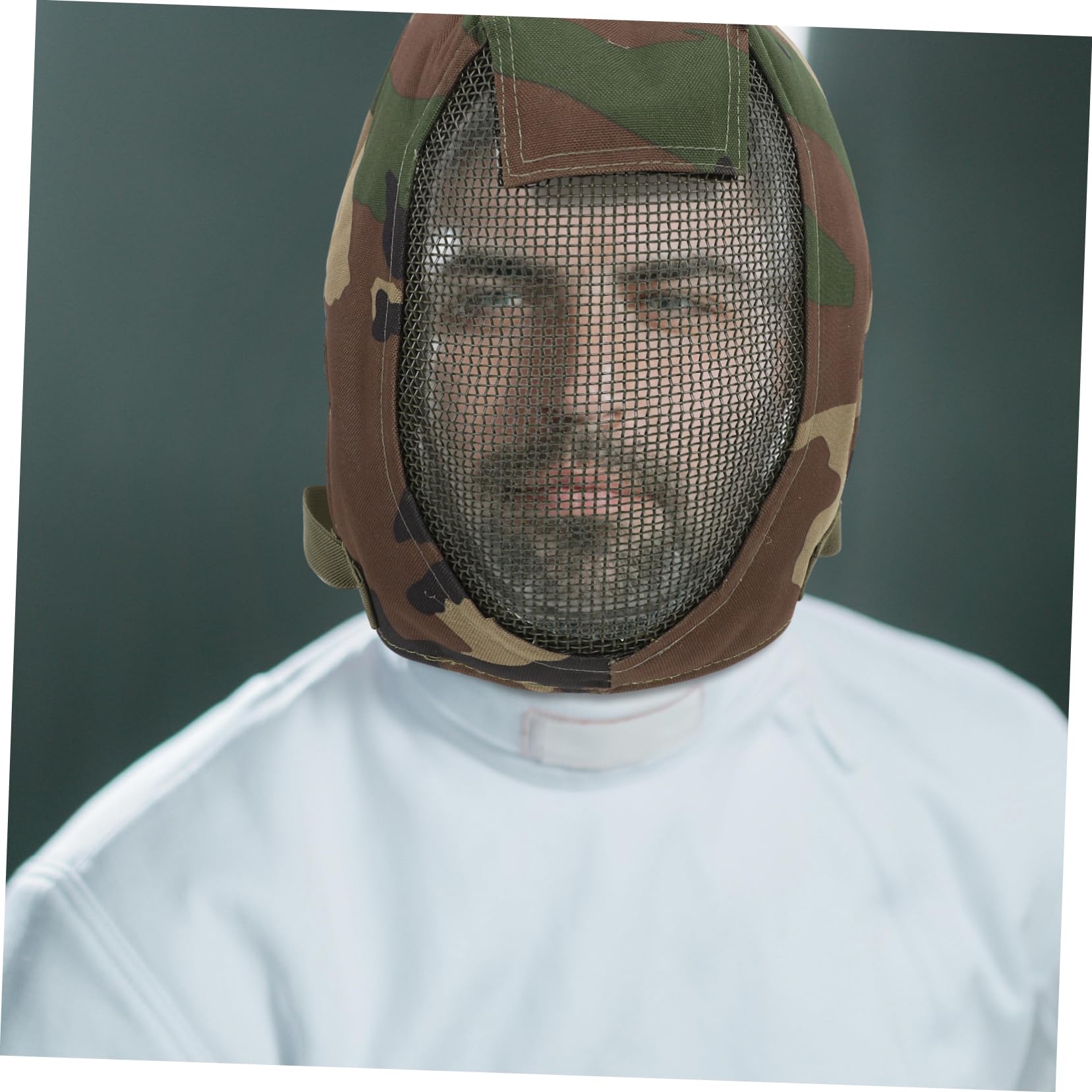 SUPVOX 2pezzi Maschera Protettiva Fencing Full Face Rete Design Resistente Urti e Alta Visibilità Per Allenamenti e Competizioni All