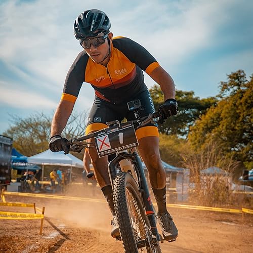 Miniatura 7 de HSU Soporte de manubrio de bicicleta de aluminio para Gopro Hero 1110987654 sesiones AKASO Campark y otras cámaras de acción, montaje giratorio de