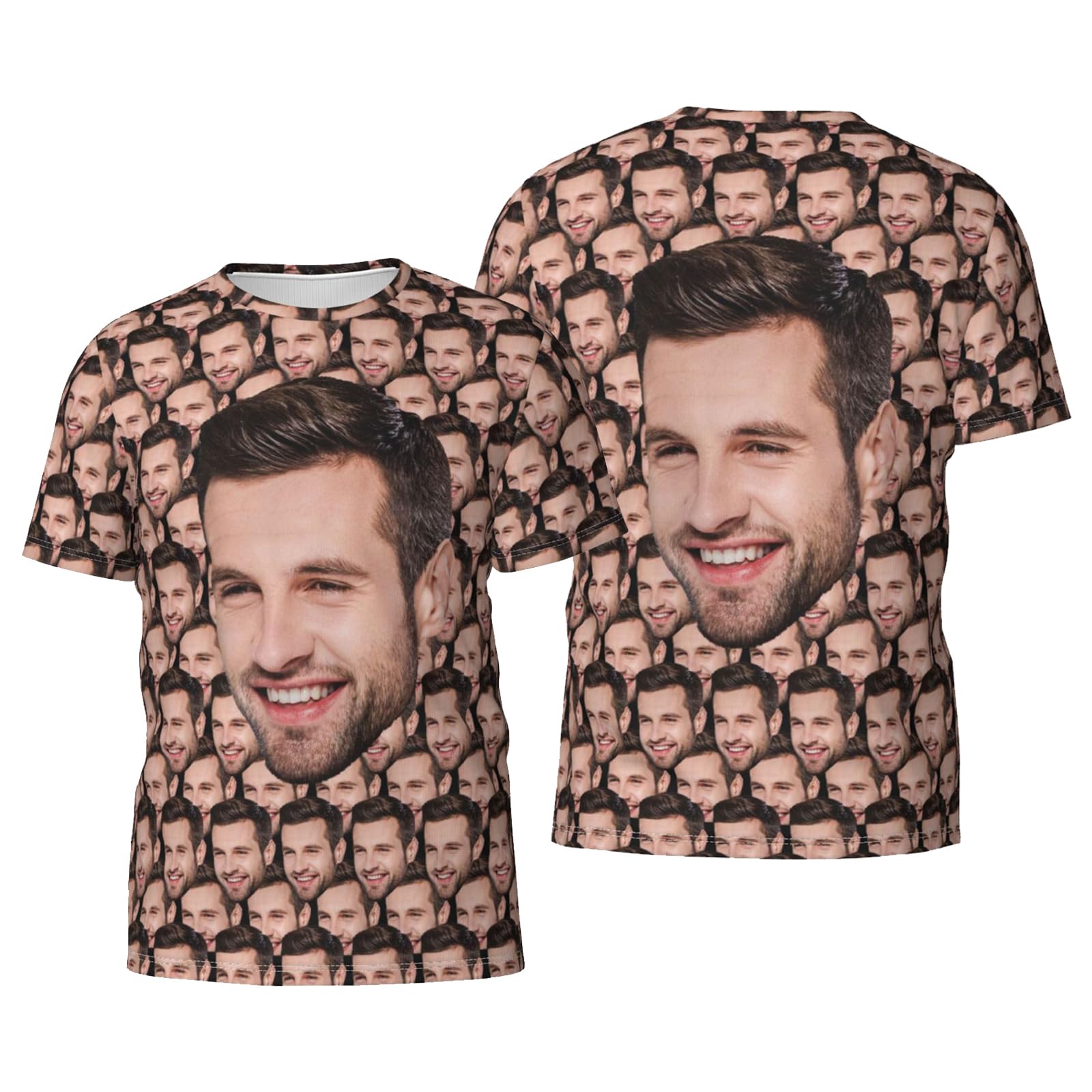 Custom t Shirts for Men, Personalized Custom Shirt with Image Logo Text Customized Tshirts Design Your Own