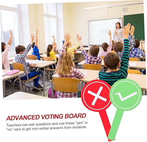 Miniatura 2 de BESTOYARD 6 piezas de accesorios de palas de oferta Tabletas de respuesta sí o no paletas borrables Pizarra blanca portátil Mini pizarras blancas