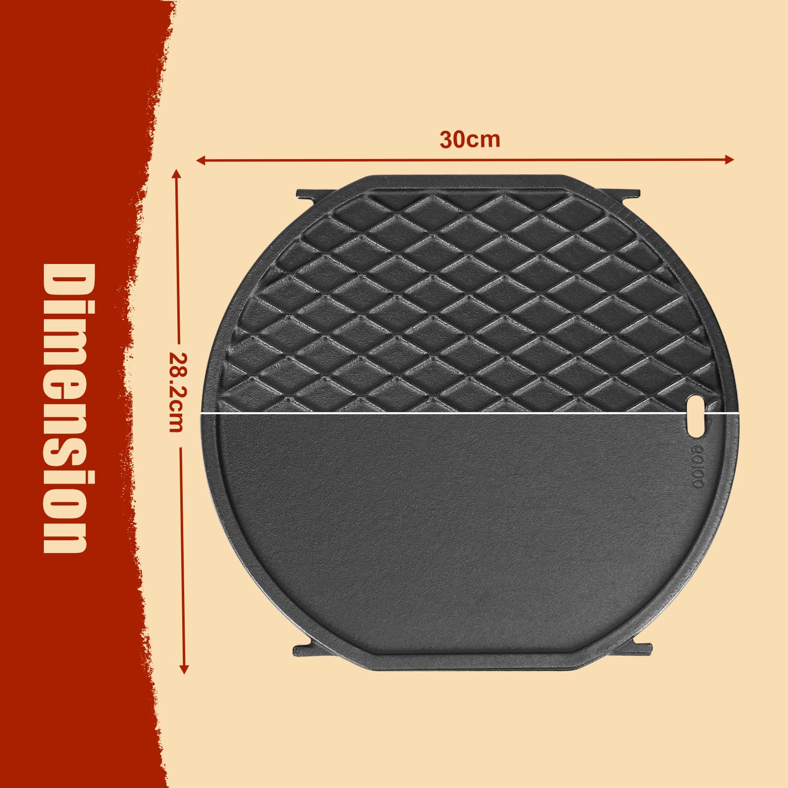 Denmay Plancha de hierro fundido para Weber Gourmet BBQ System, piezas de repuesto para Weber GS4 Spirit II 200/300, accesorios para plancha Genesis II E-310, LX S-440