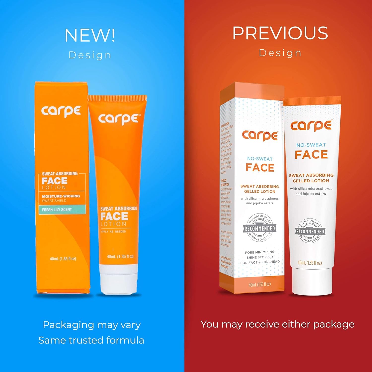 Antiperspirant Foot & Face Package (1Foot Antiperspirant & 1Face Sweat Absorbing), Stop Excessive Sweat, Hyperhidrosis Protection, Dermatologist Recommended