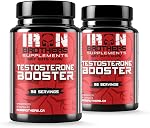 Iron Brothers Testosterone Support for Men - Daily Performance & Vitality Formula for Stamina & Endurance w/Tribulus Terrestris, Tongkat Ali, Epimedium - Canada-Made Testosterone Supplement, 90 Caps
