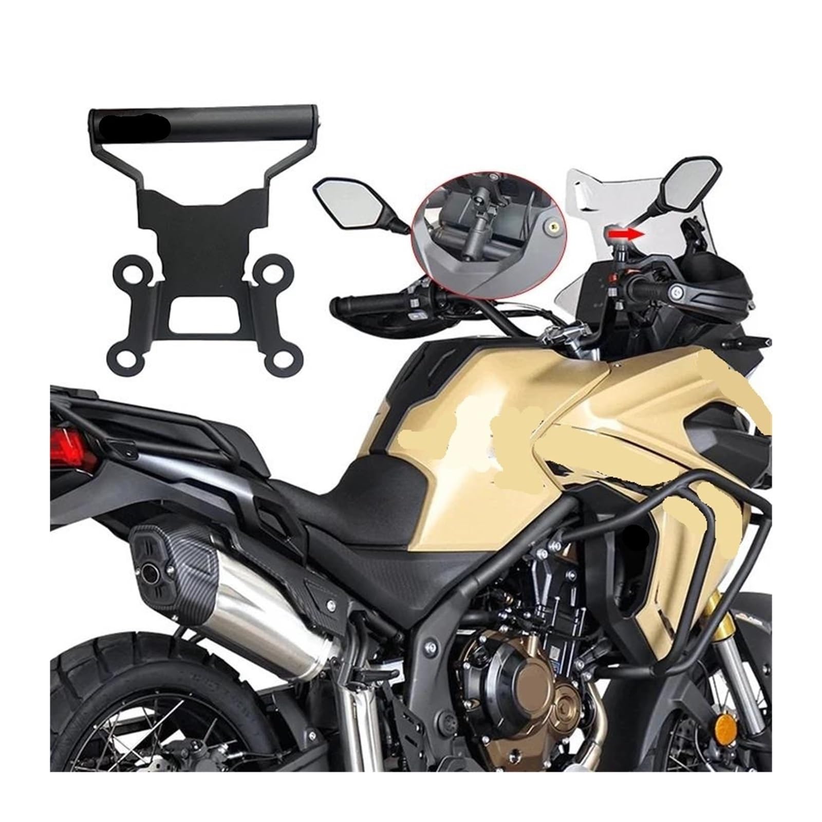 Navigation Mount Replacement Per VOGE Per Valico Per DS525X DS625X DSX625 2023-2025 Moto DSX Del Telefono Mobile GPS Piastra Staffa Supporto Basamento