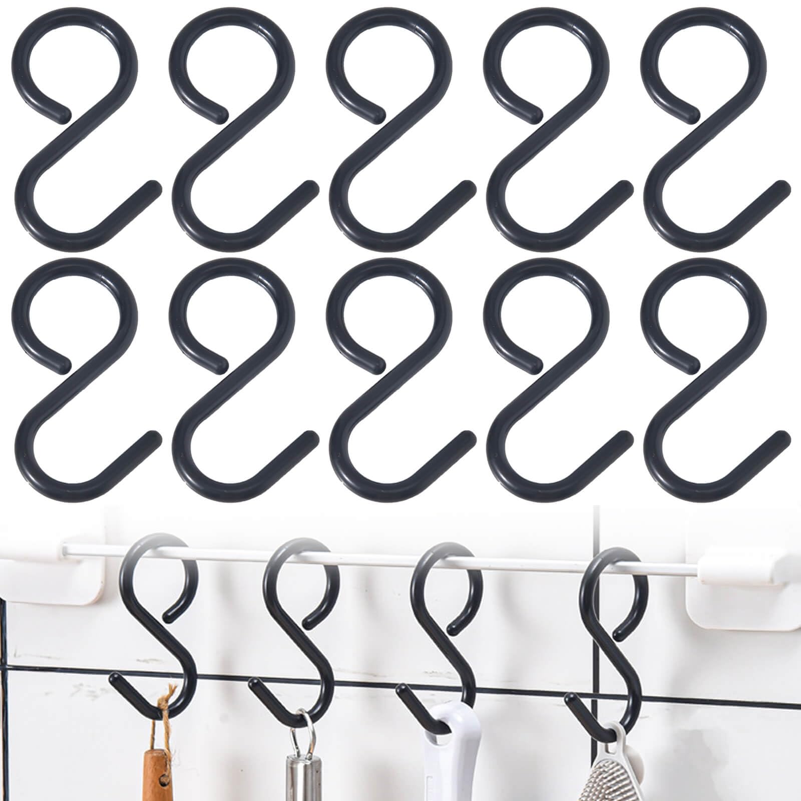 Amazon | S字フック 落ちない 錆びない 音がしない 10個セット