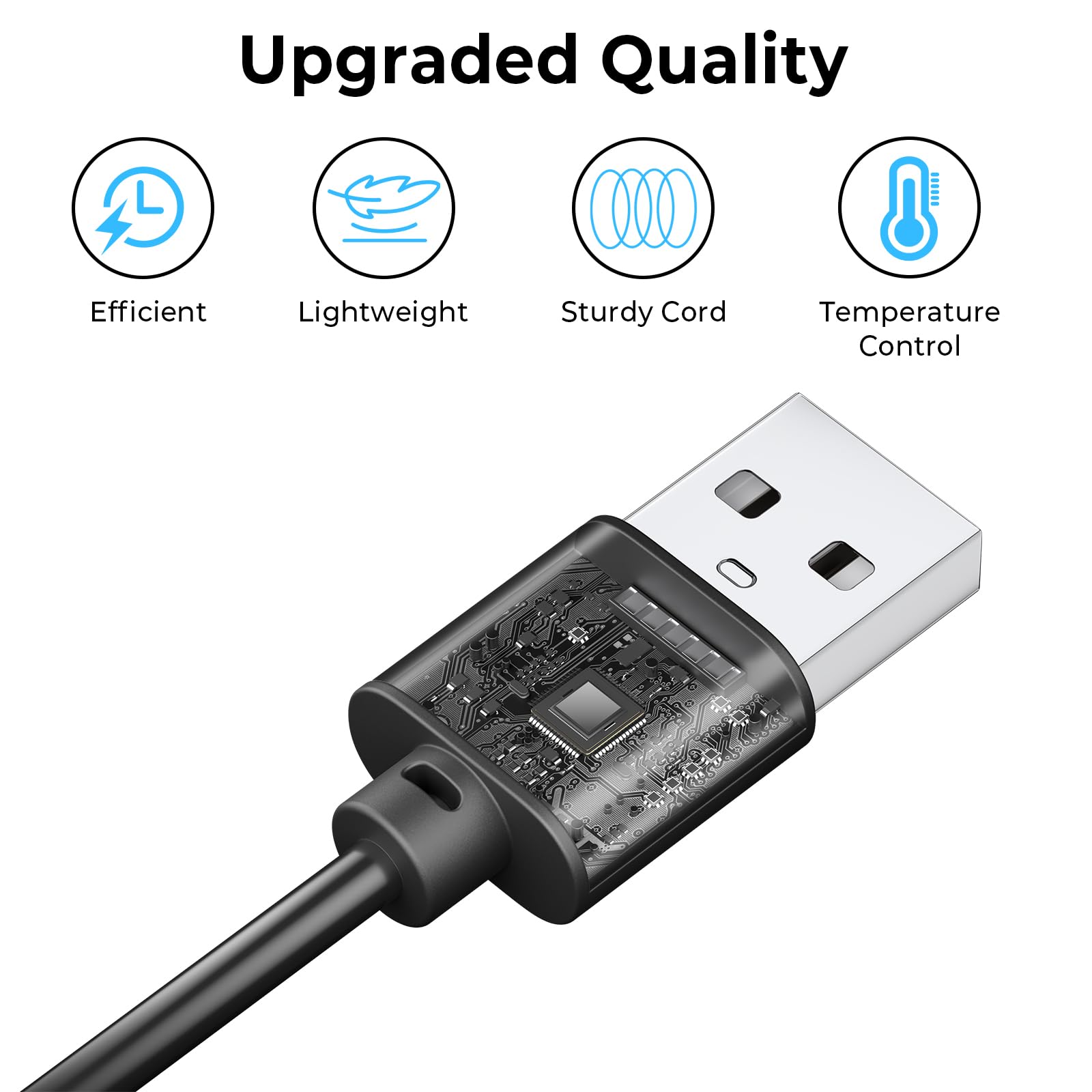 Meliya 5V Cable for Philips One Blade Charger, Compatible with QP2724,P2824,QP2734,QP2834,MG5910,MG9520,S3145,S7885,S7887,S5884,X3053,X3001,X5004, OneBlade Charging Shaver Adapter Power Supply Cord 3