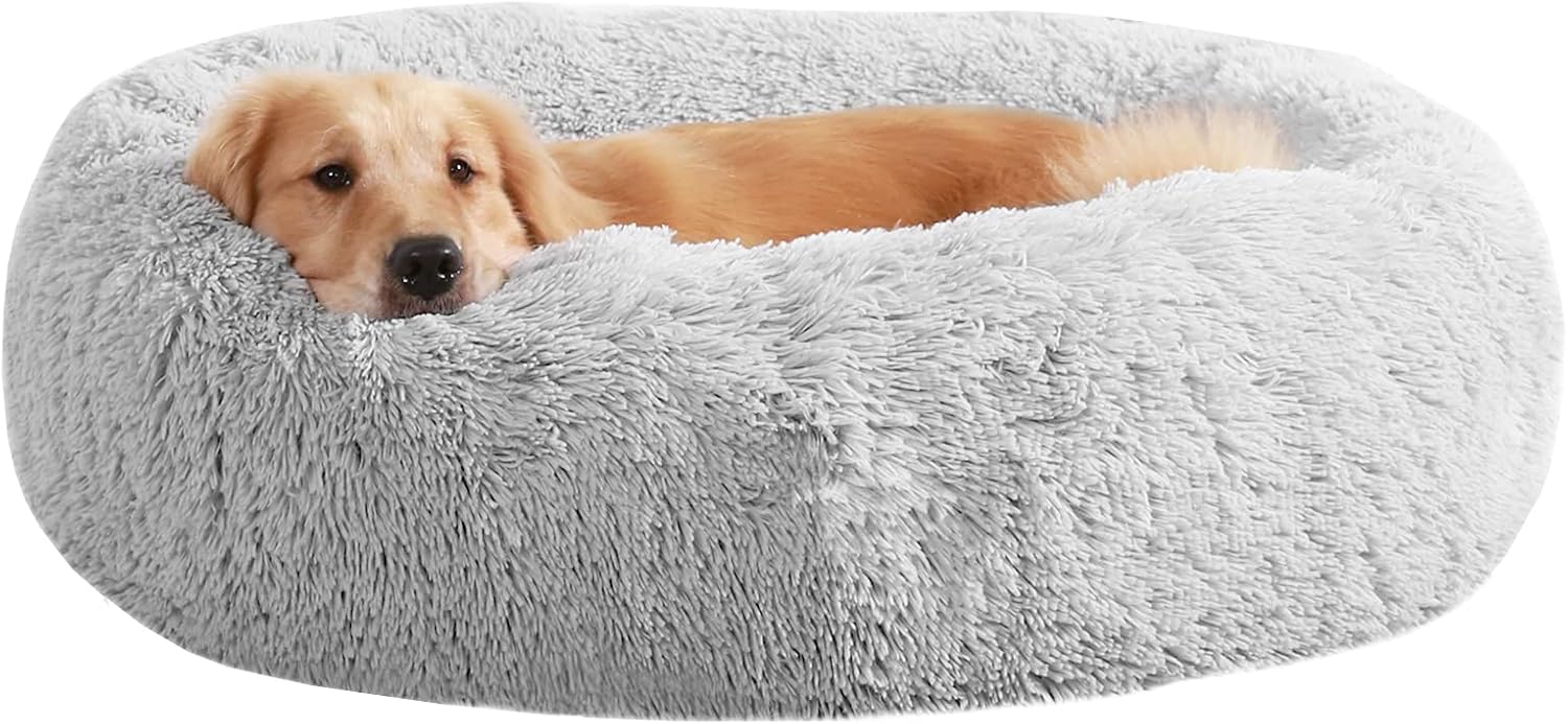 METCHIC Calming Dog Beds Large Dogs, Anxiety Dog Beds
