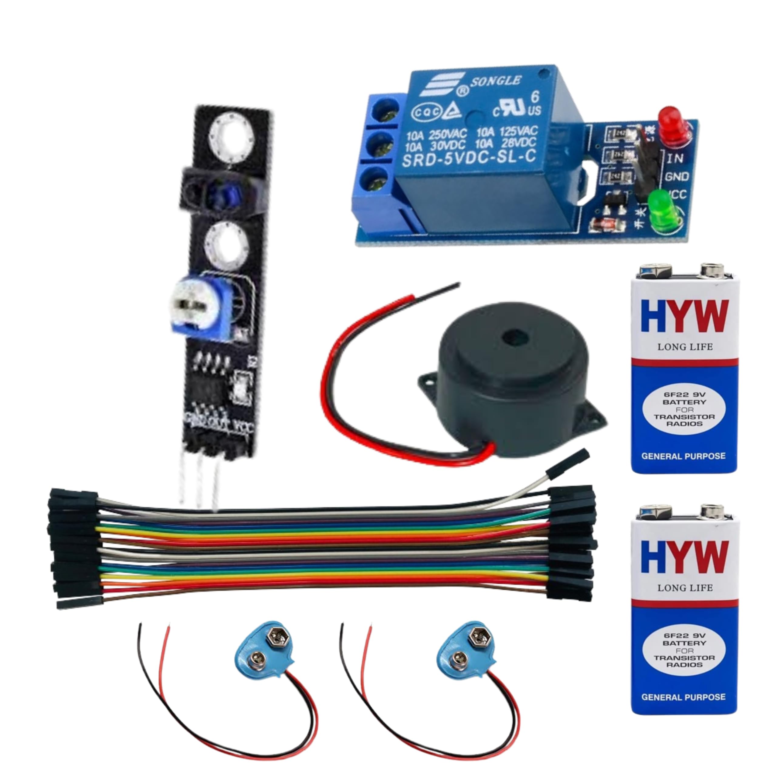 ir sensor relay module with alarm project ie sensor project anti speel alrm project-image-14