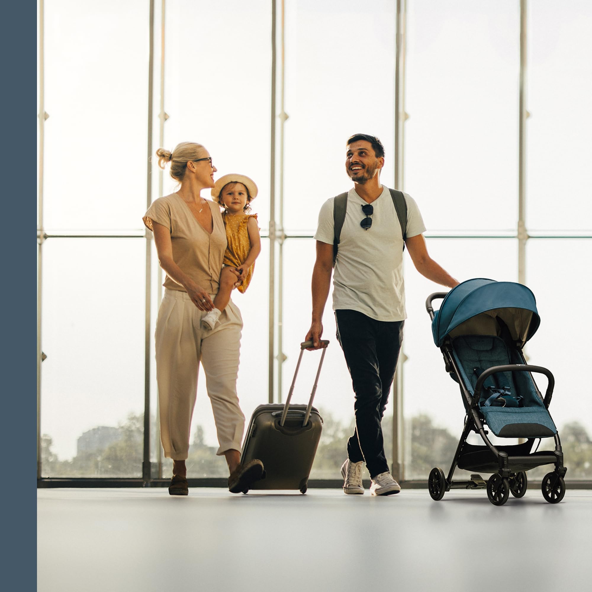Inglesina Silla de Paseo ligera Quid², hasta 22 kg, Compacta y Ligera, Ideal para Avión, Elephant Grey